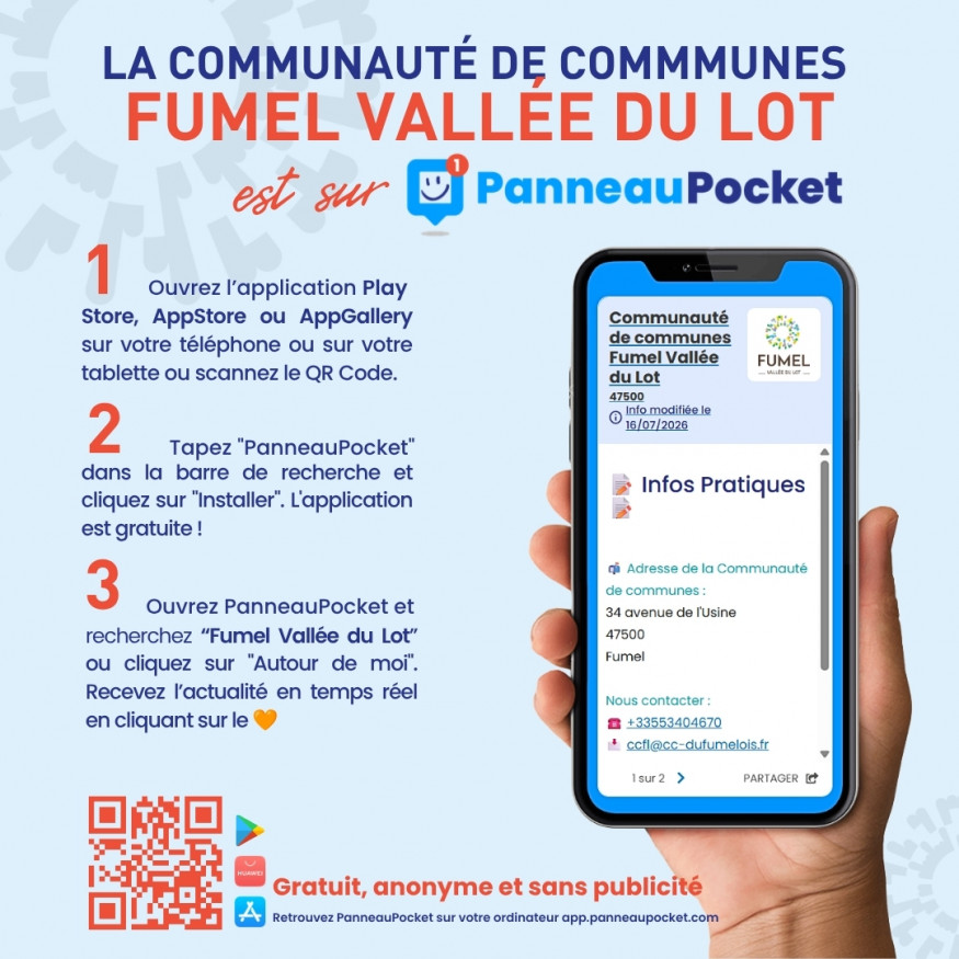 information panneau pocket
